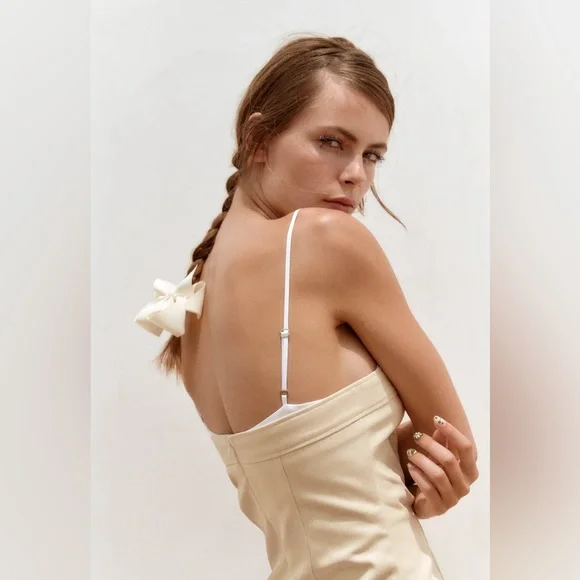 ZARA COMBINATION SHORT DRESS - Picture 2 of 9